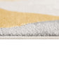 HomeRoots 2' x 15' Yellow Triangular Lattice Runner Rug