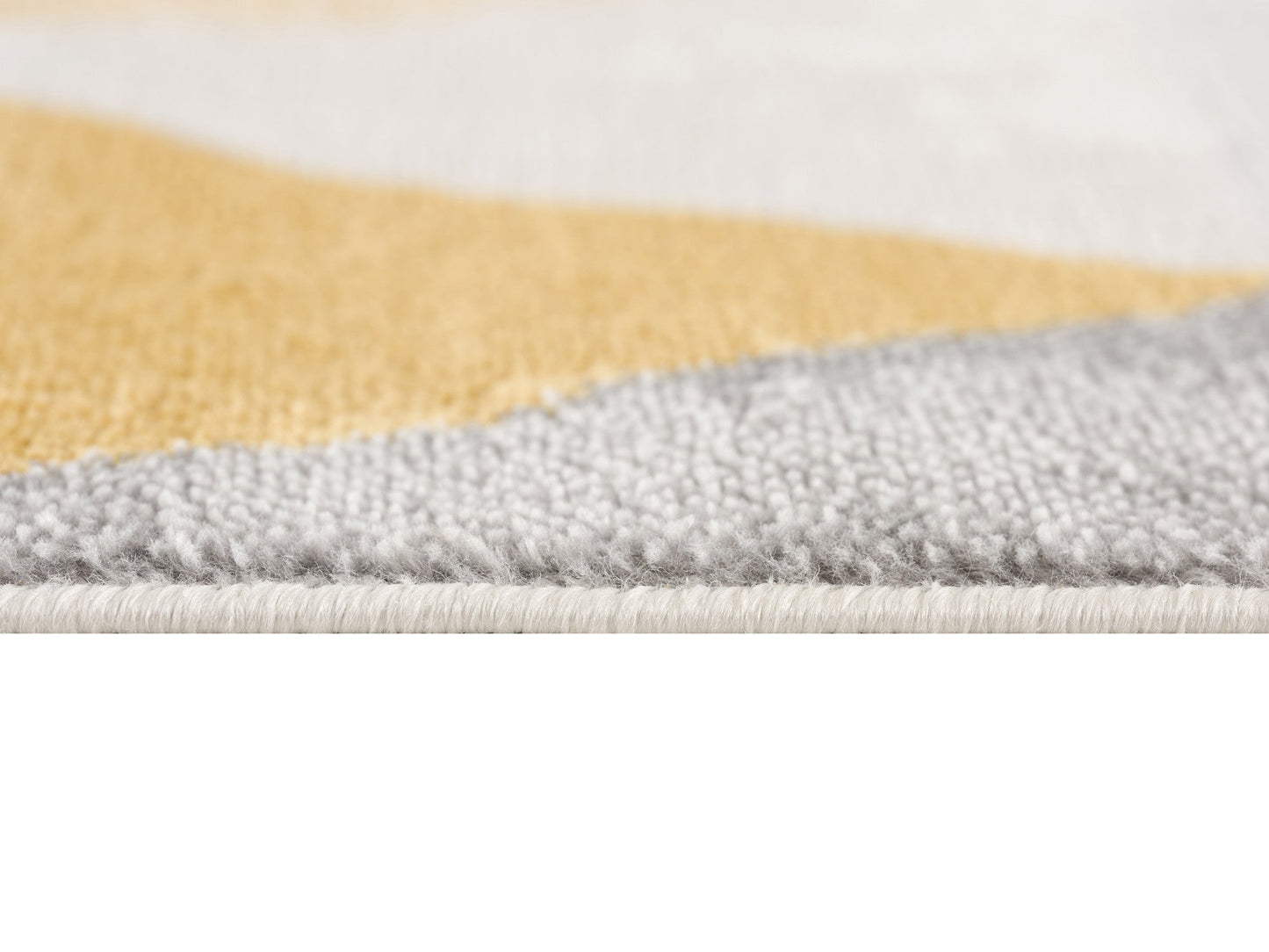 HomeRoots 2' x 15' Yellow Triangular Lattice Runner Rug