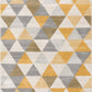 HomeRoots 2' x 15' Yellow Triangular Lattice Runner Rug