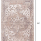 HomeRoots 2' x 20' Beige Classic Medallion Runner Rug