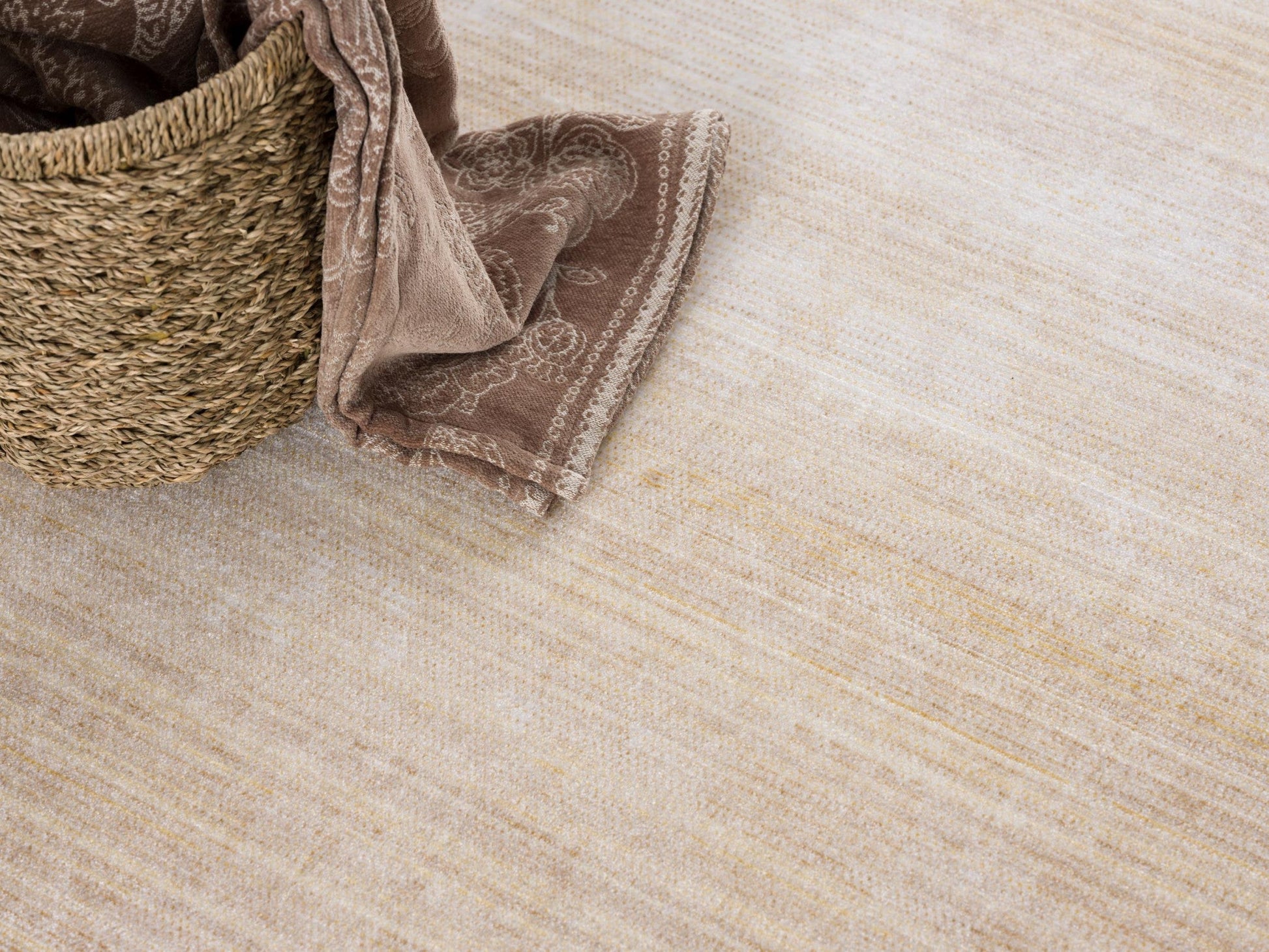 HomeRoots 2' x 20' Beige Faded Sunset Runner Rug