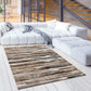 HomeRoots 2' x 20' Beige Rustic Strokes Runner Rug