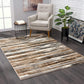 HomeRoots 2' x 20' Beige Rustic Strokes Runner Rug