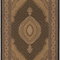 HomeRoots 2' x 20' Black and Beige Medallion Runner Rug
