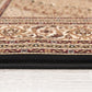 HomeRoots 2' x 20' Black and Beige Medallion Runner Rug