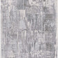 HomeRoots 2' x 20' Blue Abstract Strokes Runner Rug