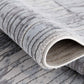 HomeRoots 2' x 20' Blue Abstract Strokes Runner Rug