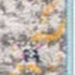 HomeRoots 2' x 20' Blue Distressed Medallion Runner Rug