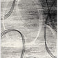 HomeRoots 2' x 20' Gray Distressed Swirls Runner Rug