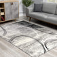 HomeRoots 2' x 20' Gray Distressed Swirls Runner Rug