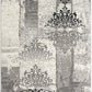 HomeRoots 2' x 20' Gray Faded Filigree Pattern Runner Rug