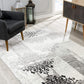 HomeRoots 2' x 20' Gray Faded Filigree Pattern Runner Rug