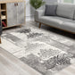 HomeRoots 2' x 20' Gray Faded Filigree Pattern Runner Rug
