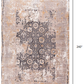 HomeRoots 2' x 20' Gray Washed Out Persian Runner Rug