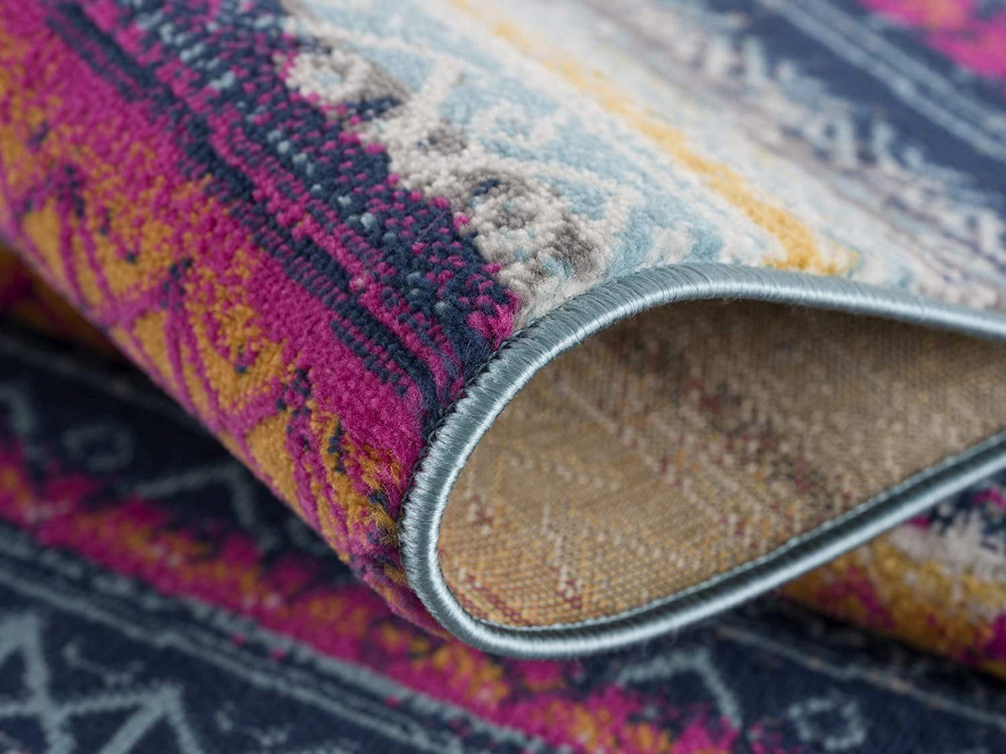 HomeRoots 2' x 20' Multicolor Irregular Striped Runner Rug