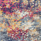HomeRoots 2' x 20' Multicolored Abstract Painting Runner Rug