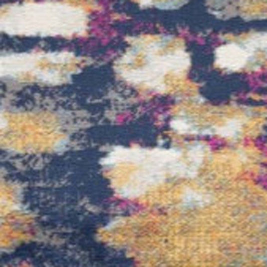HomeRoots 2' x 20' Multicolored Abstract Painting Runner Rug
