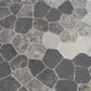 HomeRoots 2' x 3' Beige Cobblestone Pattern Scatter Rug