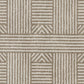 HomeRoots 2' x 3' Beige Geometric Lines UV Treated Accent Rug