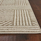 HomeRoots 2' x 3' Beige Geometric Lines UV Treated Accent Rug