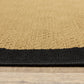 HomeRoots 2' x 3' Beige and Black Plain Indoor Outdoor Scatter Rug