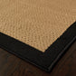 HomeRoots 2' x 3' Beige and Black Plain Indoor Outdoor Scatter Rug