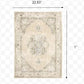 HomeRoots 2' x 3' Beige and Ivory Center Jewel Area Rug
