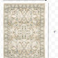 HomeRoots 2' x 3' Beige and Ivory Medallion Area Rug