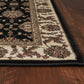 HomeRoots 2' x 3' Black Ivory Machine Woven Floral Traditional Indoor Accent Rug