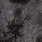 HomeRoots 2' x 3' Black New Zealand Natural Sheepskin Rug