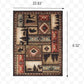 HomeRoots 2' x 3' Black and Brown Nature Lodge Scatter Rug