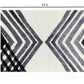 HomeRoots 2' x 3' Black and Gray Abstract Arrow Washable Floor Mat