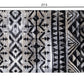 HomeRoots 2' x 3' Black and Gray Aztec Washable Floor Mat