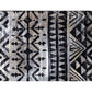 HomeRoots 2' x 3' Black and Gray Aztec Washable Floor Mat