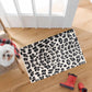 HomeRoots 2' x 3' Black and Gray Cheetah Washable Floor Mat