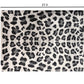 HomeRoots 2' x 3' Black and Gray Cheetah Washable Floor Mat