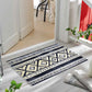 HomeRoots 2' x 3' Black and Gray Modern Tribal Washable Floor Mat