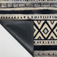 HomeRoots 2' x 3' Black and Gray Modern Tribal Washable Floor Mat