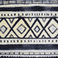 HomeRoots 2' x 3' Black and Gray Modern Tribal Washable Floor Mat