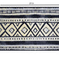 HomeRoots 2' x 3' Black and Gray Modern Tribal Washable Floor Mat