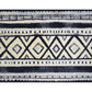 HomeRoots 2' x 3' Black and Gray Modern Tribal Washable Floor Mat
