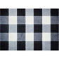 HomeRoots 2' x 3' Black and White Buffalo Check Washable Floor Mat