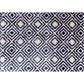 HomeRoots 2' x 3' Blue Diamond Washable Floor Mat