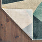 HomeRoots 2' x 3' Blue Green Beige Retro Wedge Indoor Area Rug