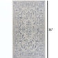 HomeRoots 2' x 3' Blue Ornate Indoor Outdoor Scatter Rug