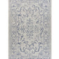 HomeRoots 2' x 3' Blue Ornate Indoor Outdoor Scatter Rug