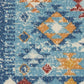 HomeRoots 2' x 3' Blue and Multi Diamonds Scatter Rug