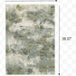 HomeRoots 2' x 3' Blue and Sage Distressed Waves Indoor Scatter Rug