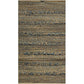 HomeRoots 2' x 3' Blue and Tan Braided Stripe Scatter Rug