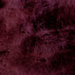 HomeRoots 2' x 3' Burgundy New Zealand Natural Sheepskin Rug